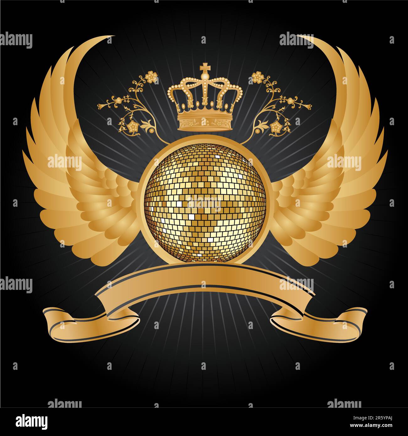 Vector abstract background with disco ball Stock Vector Image & Art - Alamy