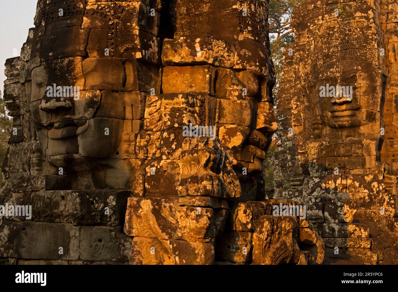 The Bayon is a richly decorated Khmer Buddhist temple located in Angkor ...