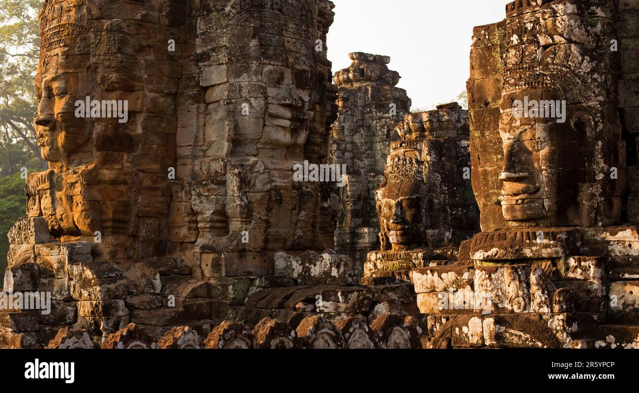 The Bayon is a richly decorated Khmer Buddhist temple located in Angkor ...