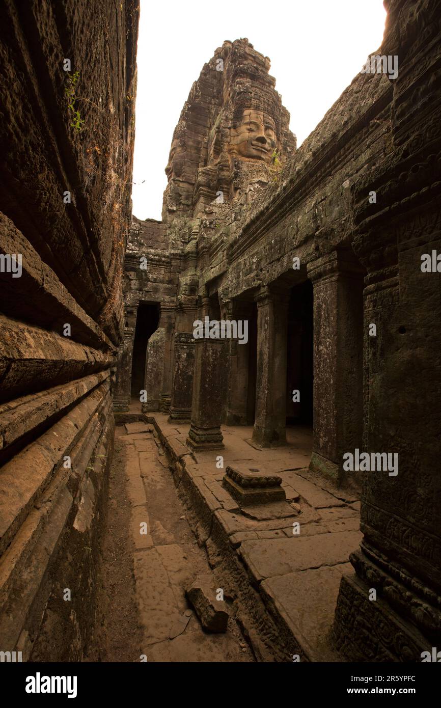 The Bayon is a richly decorated Khmer Buddhist temple located in Angkor ...