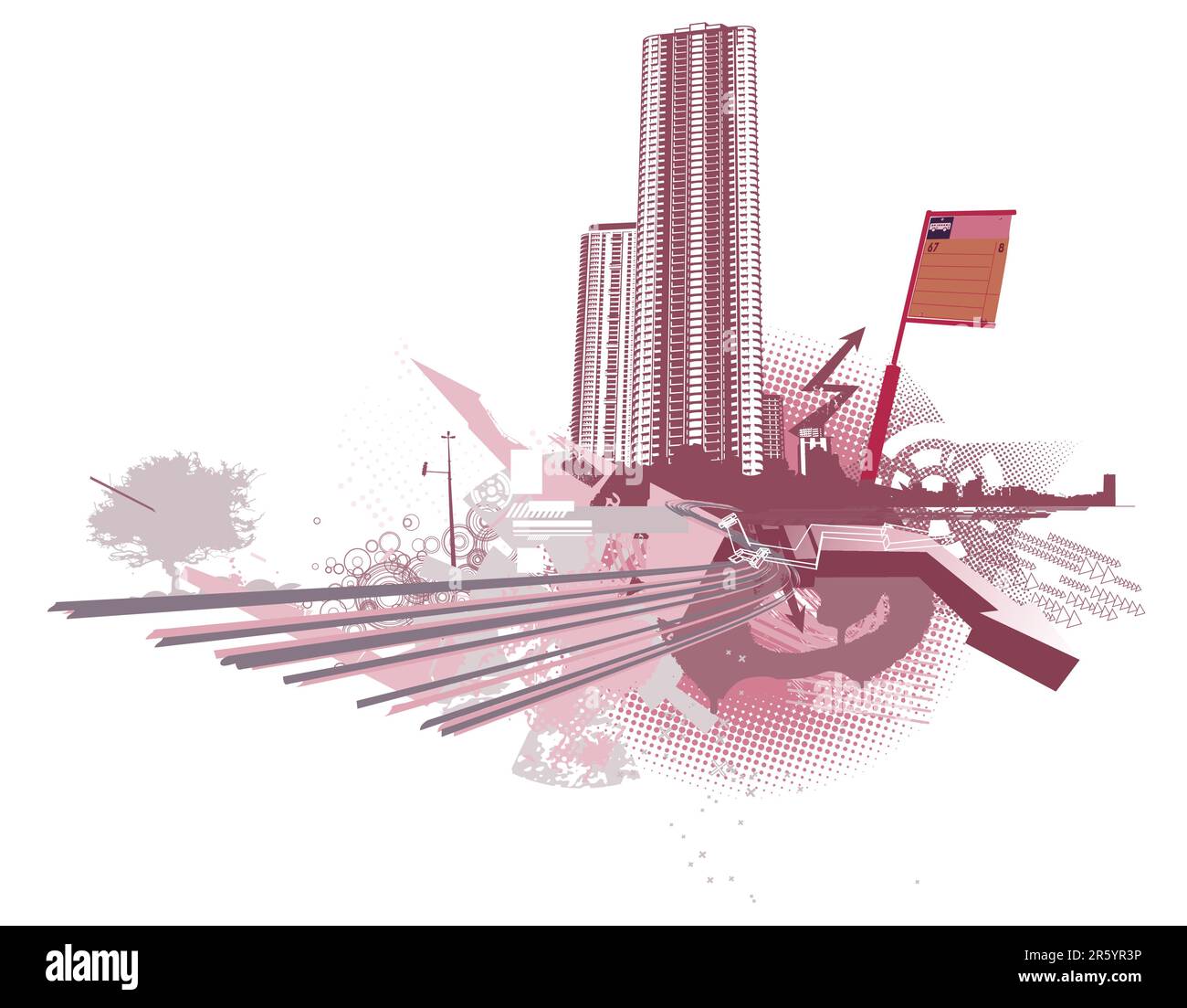 Vector illustration of style urban background Stock Vector Image & Art