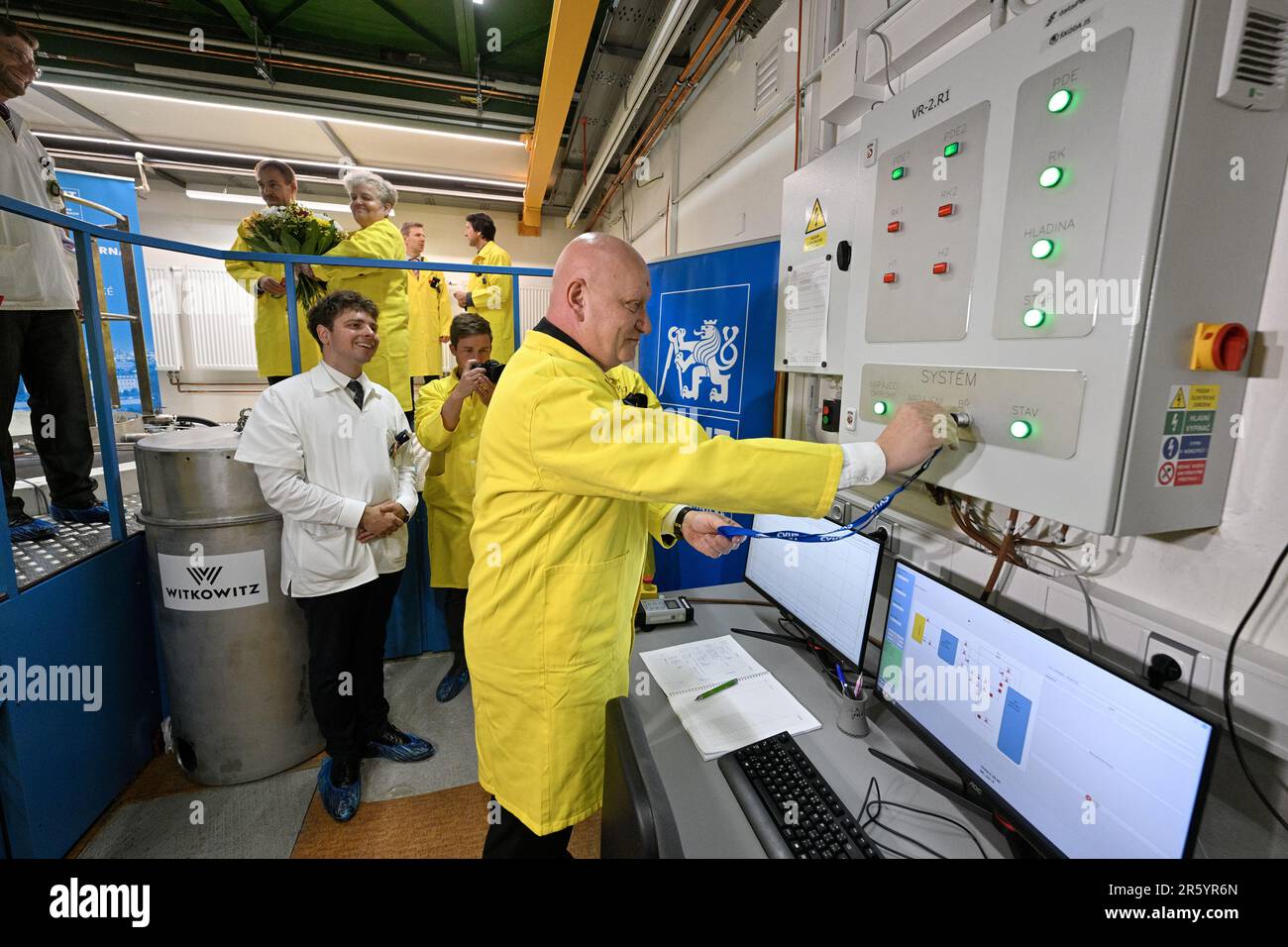 Prague, Czech Republic. 06th June, 2023. Launch of operation of nuclear reactor VR-2 (pictured) and inspection of reactor hall by Faculty Nuclear Sciences and Physical Engineering of Czech Technical University