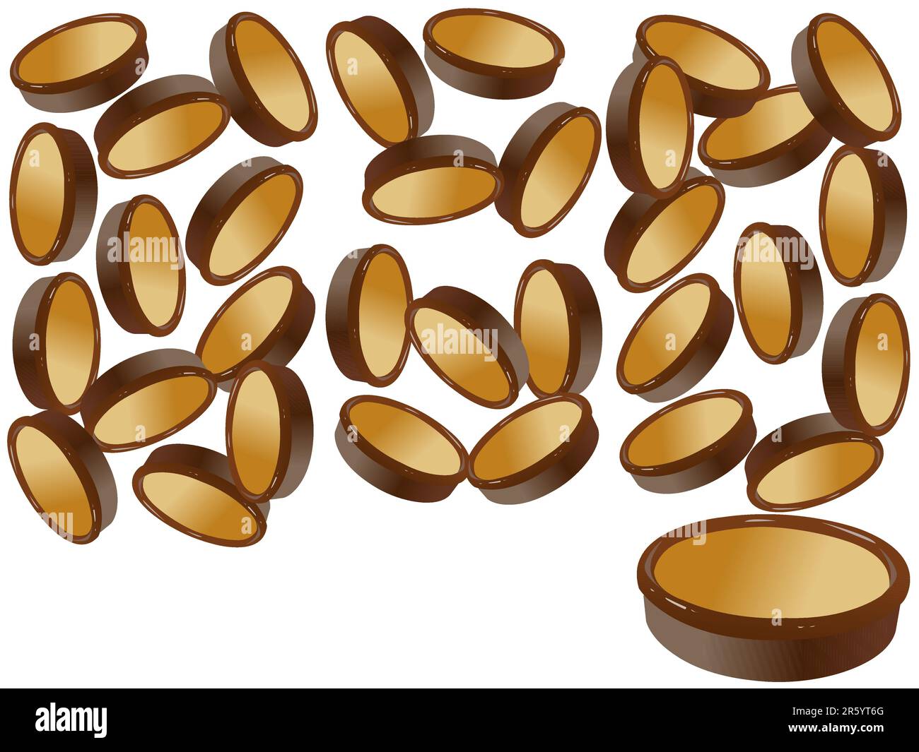delicious custard on isolated background Stock Vector Image & Art - Alamy