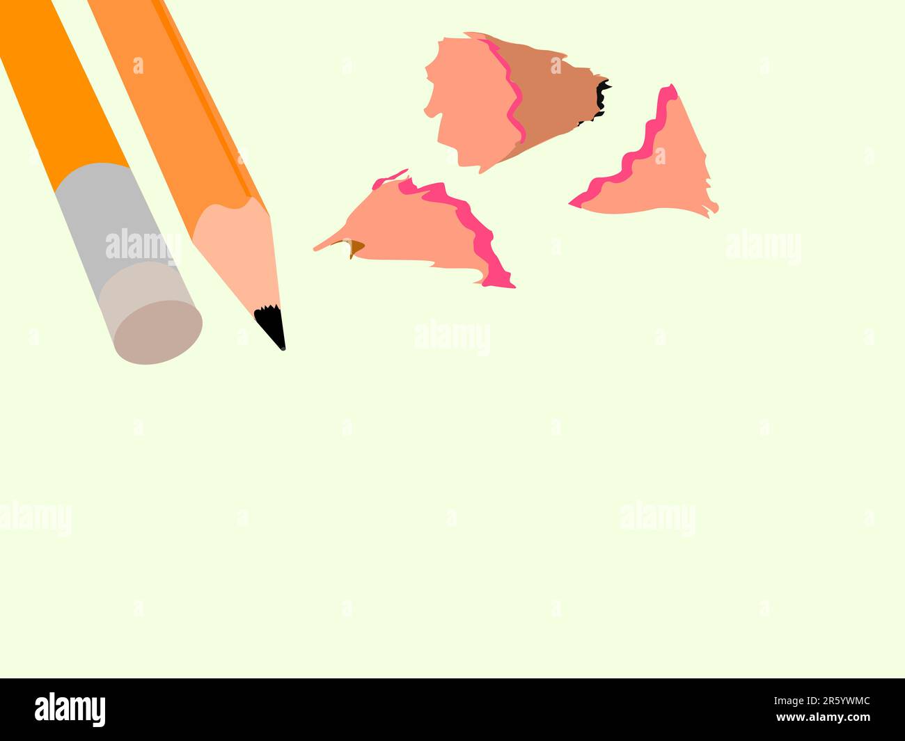 pencil on plain background Stock Vector