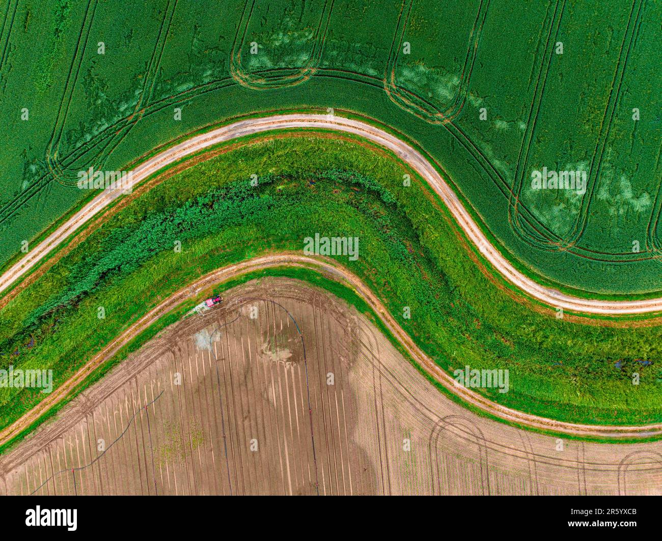 Aerial panorama river curve hi-res stock photography and images - Alamy