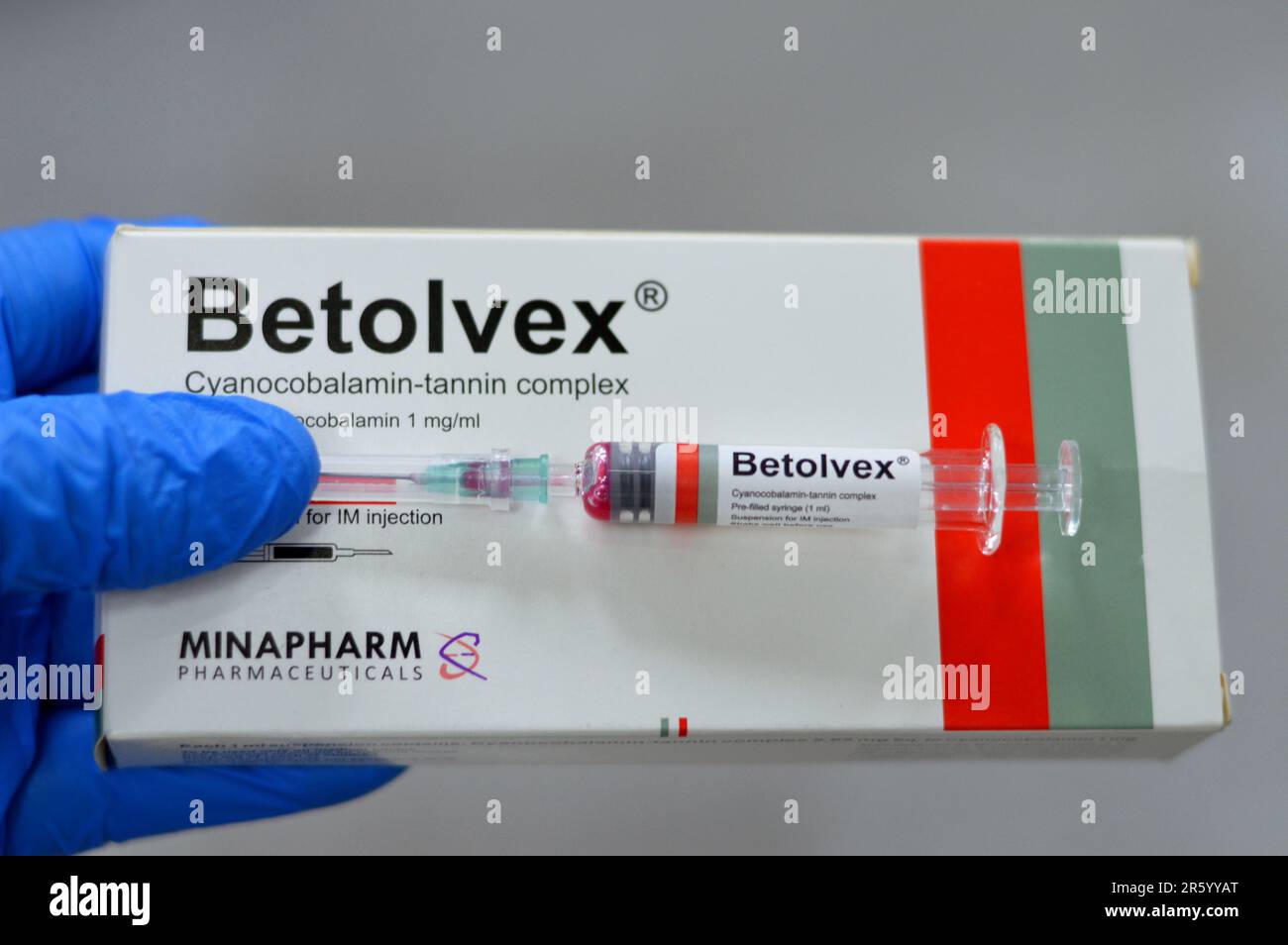 Cairo, Egypt, June 3 2023 Betolvex Cyanocobalamin tannin complex