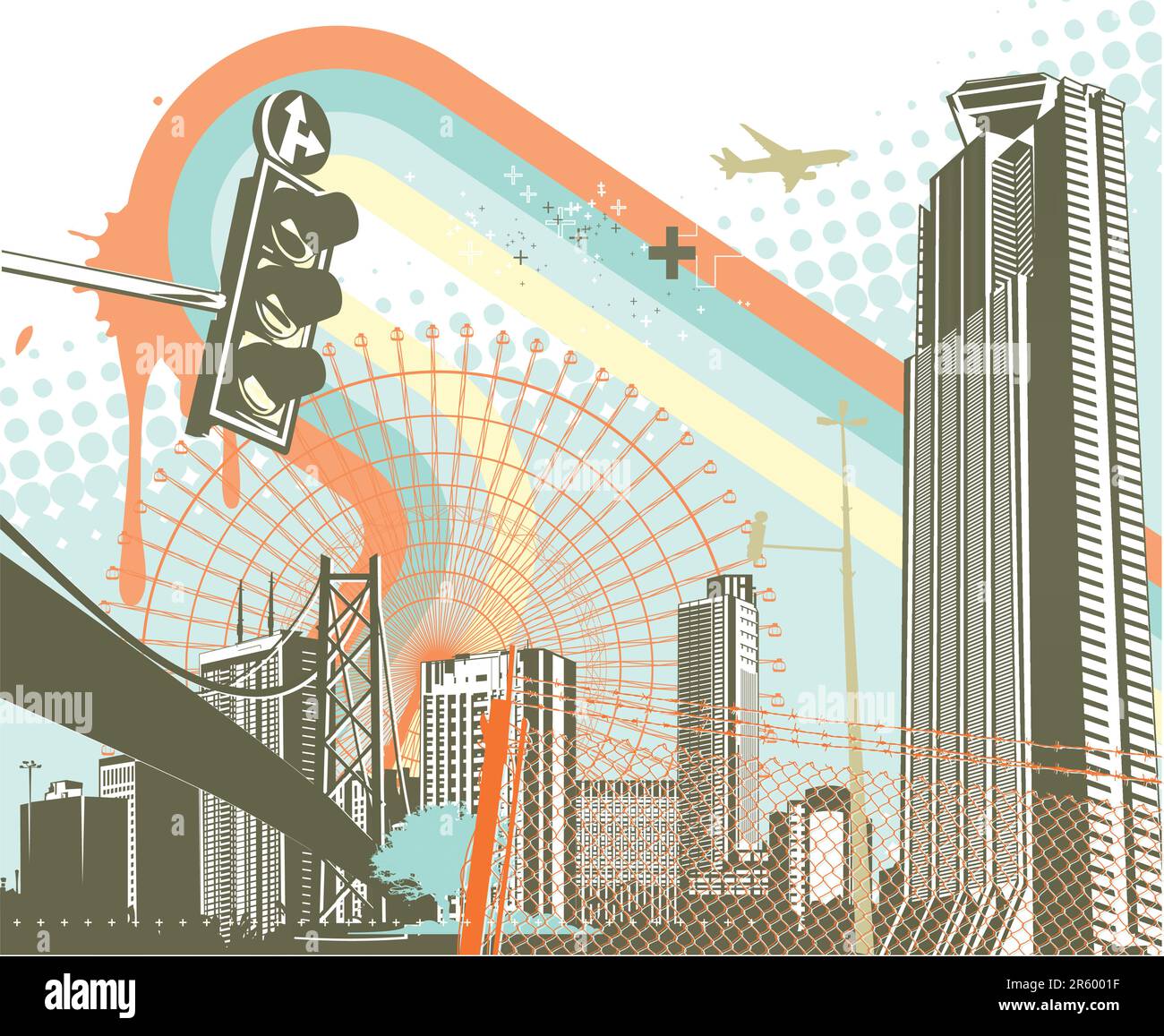 Vector illustration of style urban background Stock Vector Image & Art ...