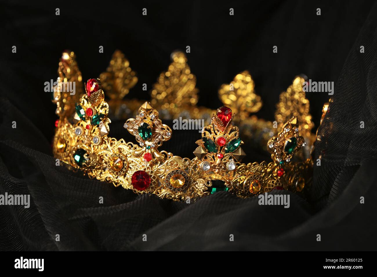 Golden vintage with heraldic crown hi-res stock photography and images ...