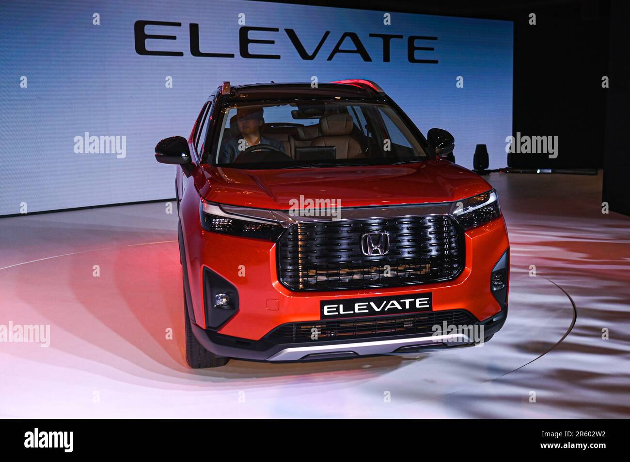 New Delhi, Delhi, India. 6th June, 2023. A Honda Elevate SUV Car stands