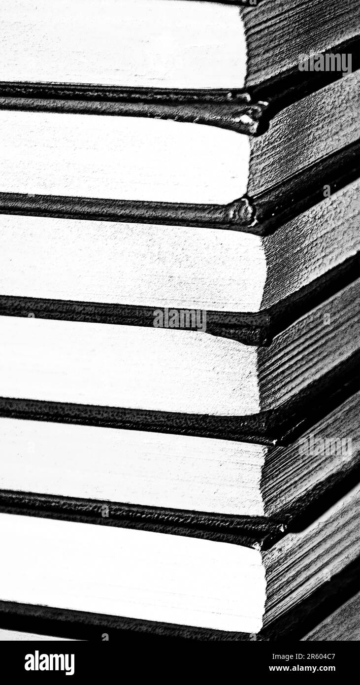 pile of books for backgrounds Stock Photo