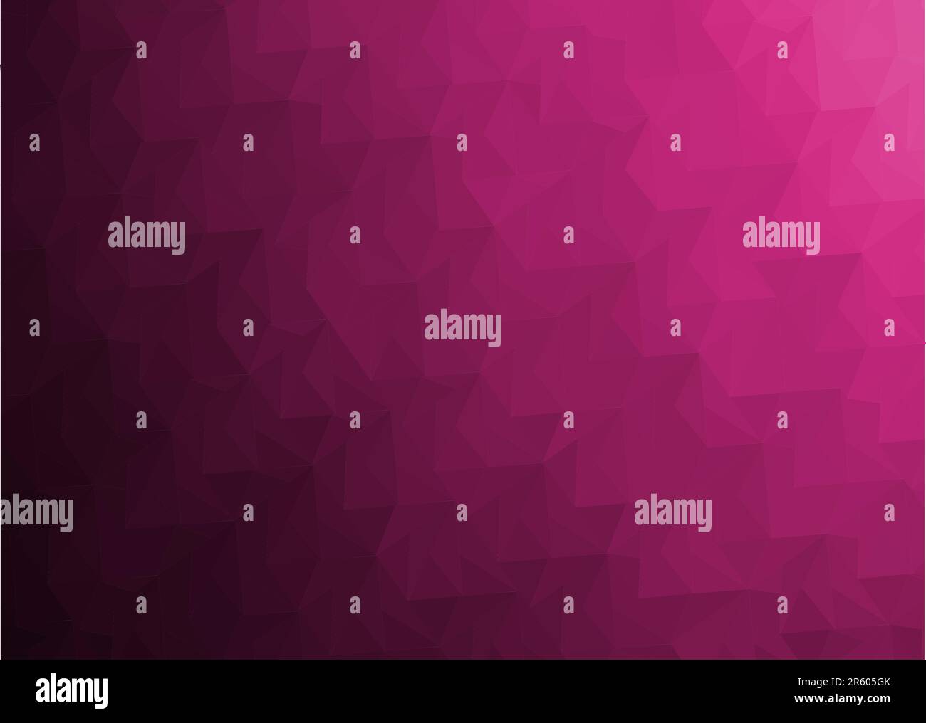 Low Poly Fuchsia Color background made from Triangle Shapes. Gradient