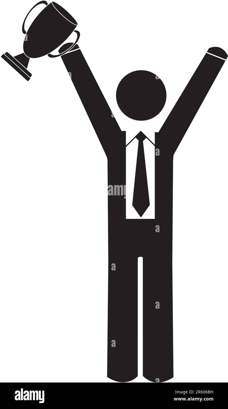 Businessman arms up Stock Vector Images Alamy