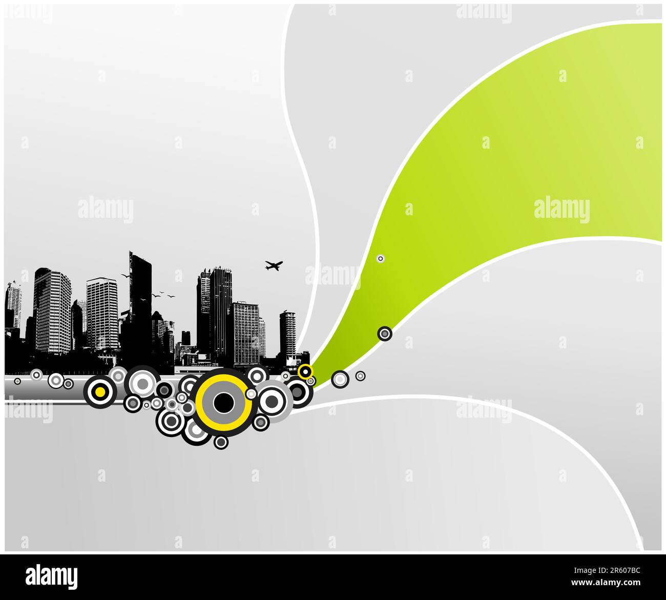 City with abstract background. Vector Stock Vector Image & Art - Alamy