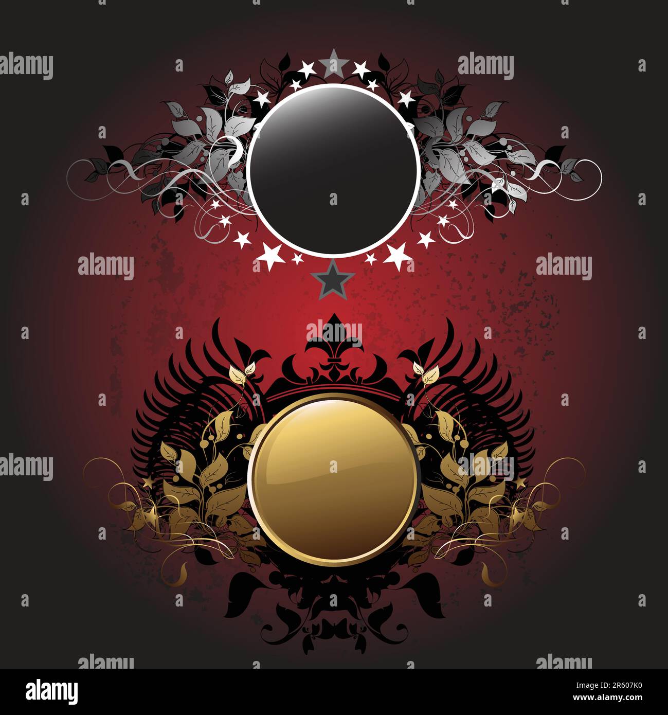 shields, this illustration may be usefull as designer work Stock Vector