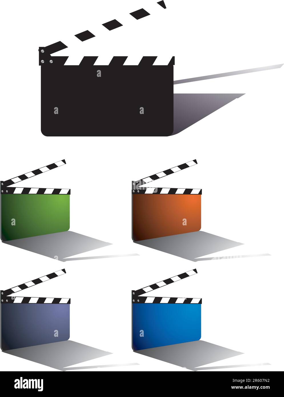 vector illustration for a set of clapper icon Stock Vector Image & Art ...