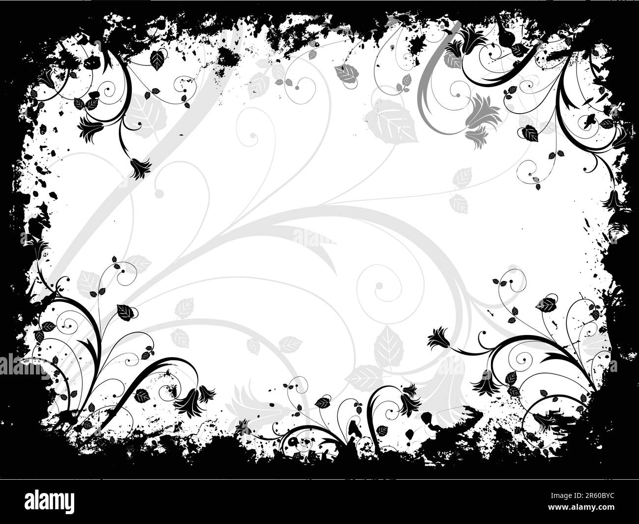 Abstract floral grunge design Stock Vector Image & Art - Alamy