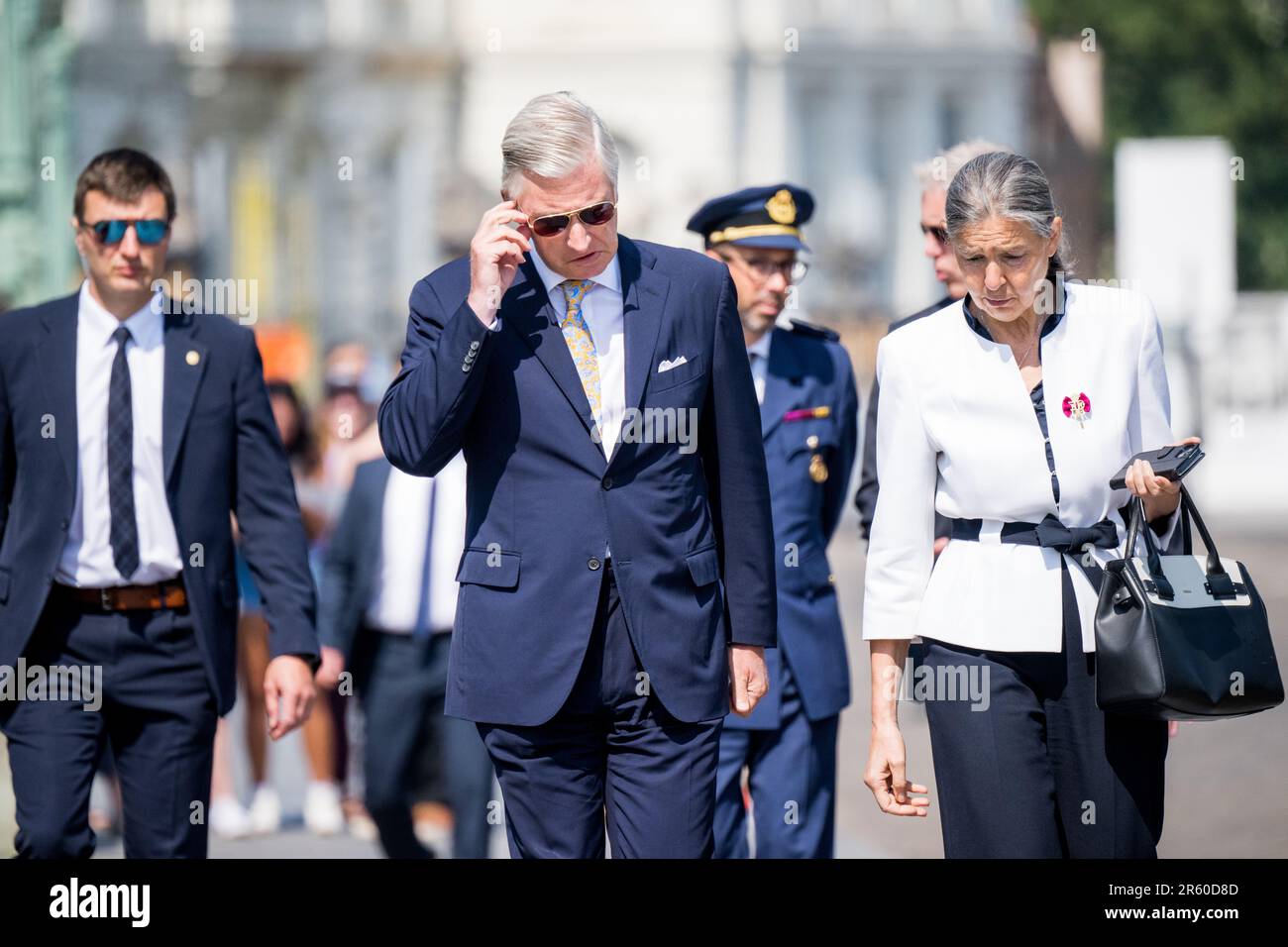 Brussels, Belgium. 06th June, 2023. King Philippe - Filip of Belgium pictured during a ceremony to award the 'Francqui-Collen Prize' scientific awards for 2023, Tuesday 06 June 2023 in Brussels. The scientific prize, which is often referred to as the 'Belgian Nobel Prize', is awarded by The Francqui Foundation and is worth 250.000 euros. BELGA PHOTO JASPER JACOBS Credit: Belga News Agency/Alamy Live News Stock Photo