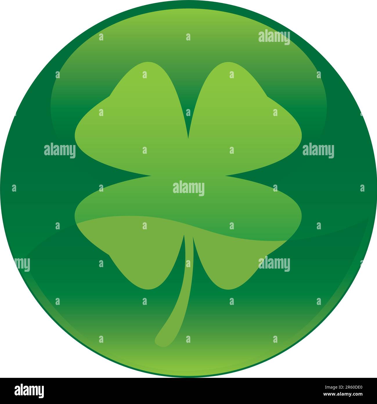 Vectoral Shamrock icon. You can edit this image on vectoral softwares such as illustrator, freehand, coreldraw etc. Stock Vector