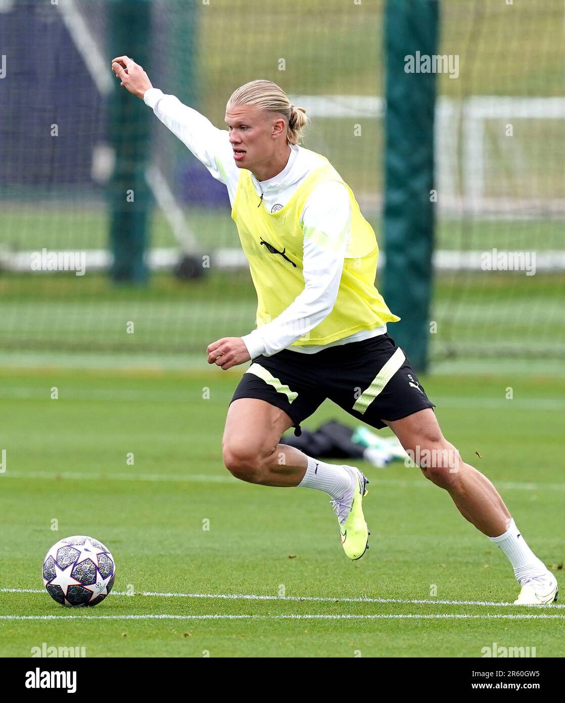 Manchester City S Erling Haaland During A Training Session At The City Manchester City S Erling Haaland During A Training Session At The City
