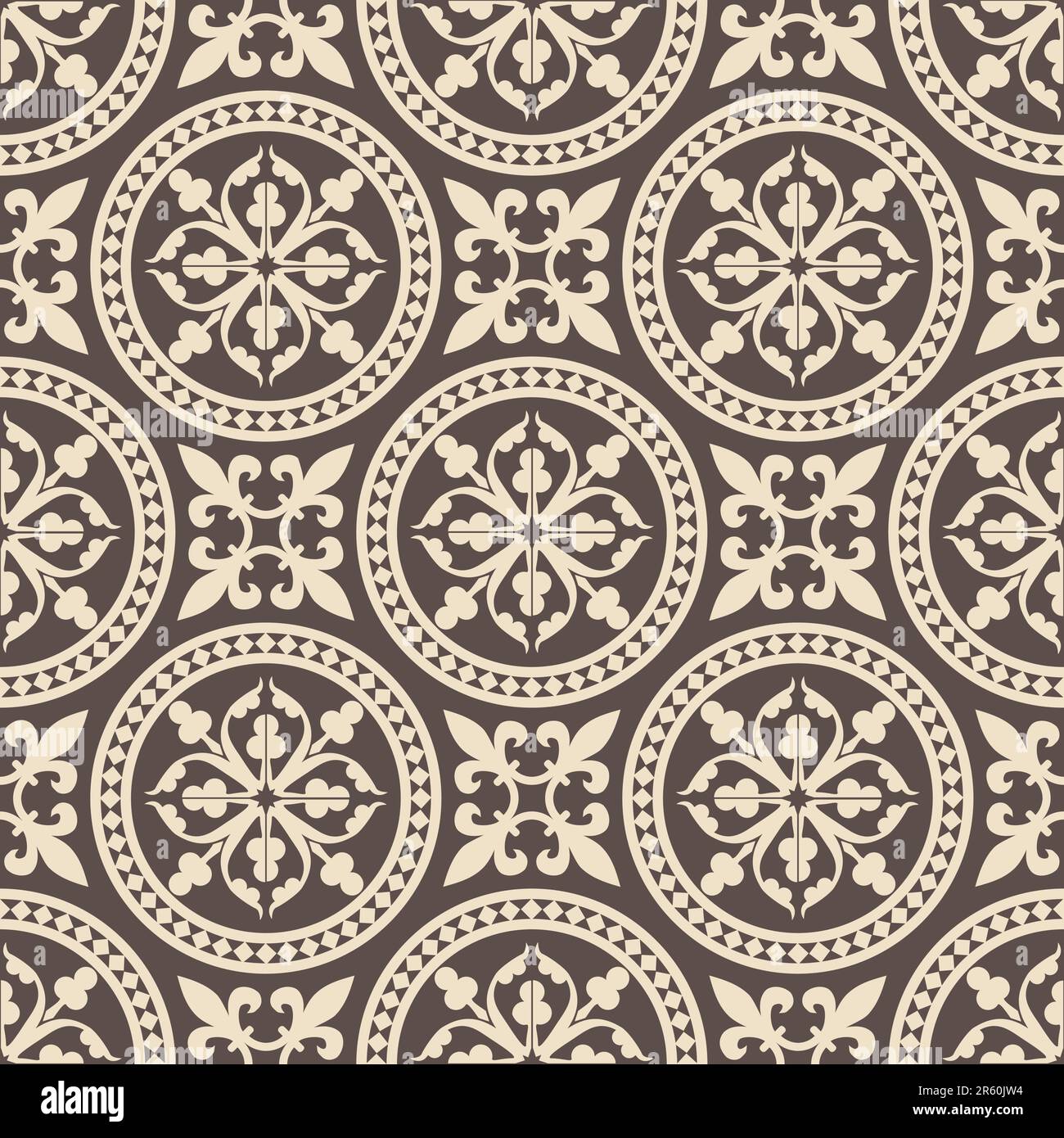 A vector illustrated tileable seamless pattern. Design elements Stock ...