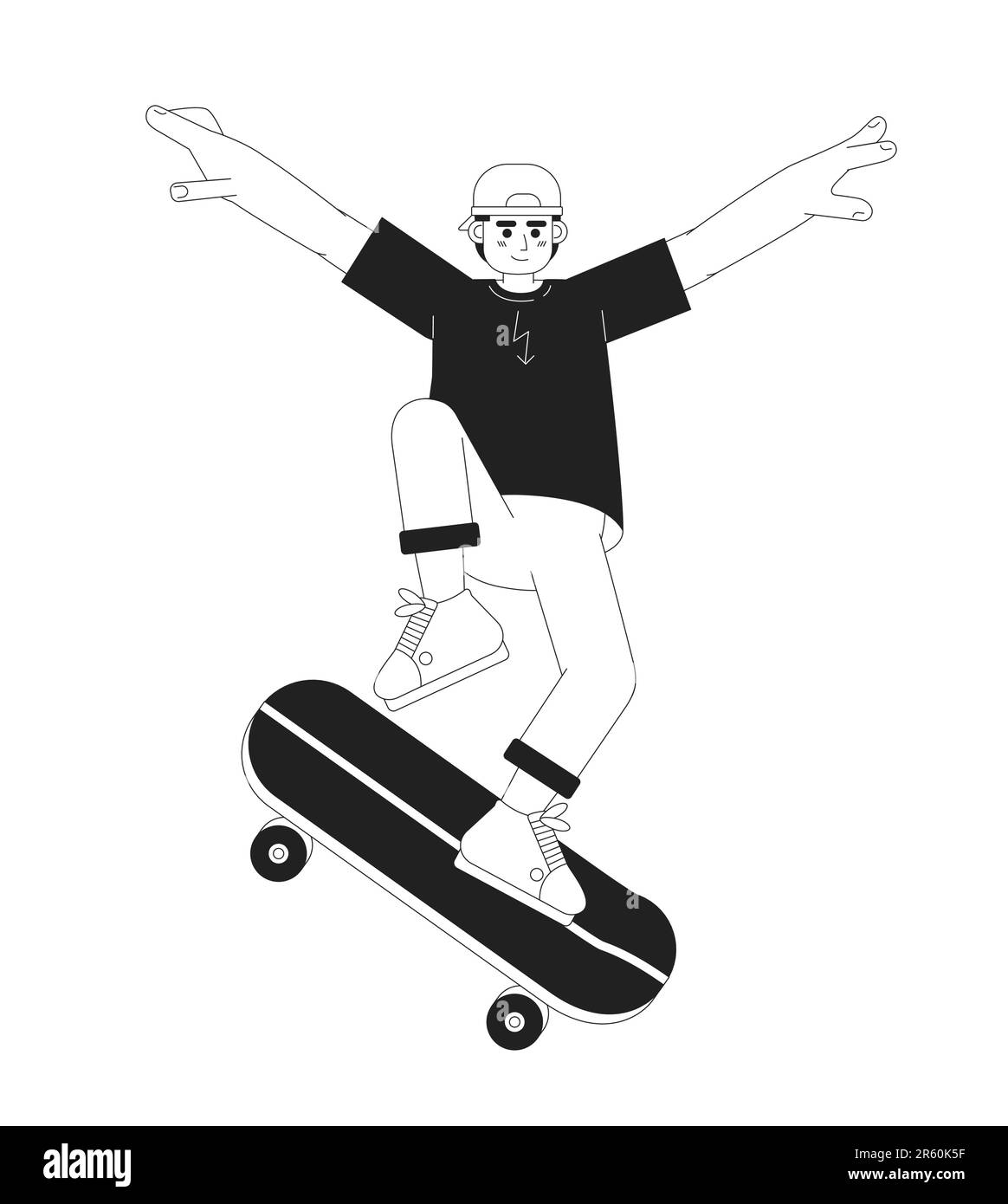 Premium Vector  Do a kickflip skateboard apparel t shirt design