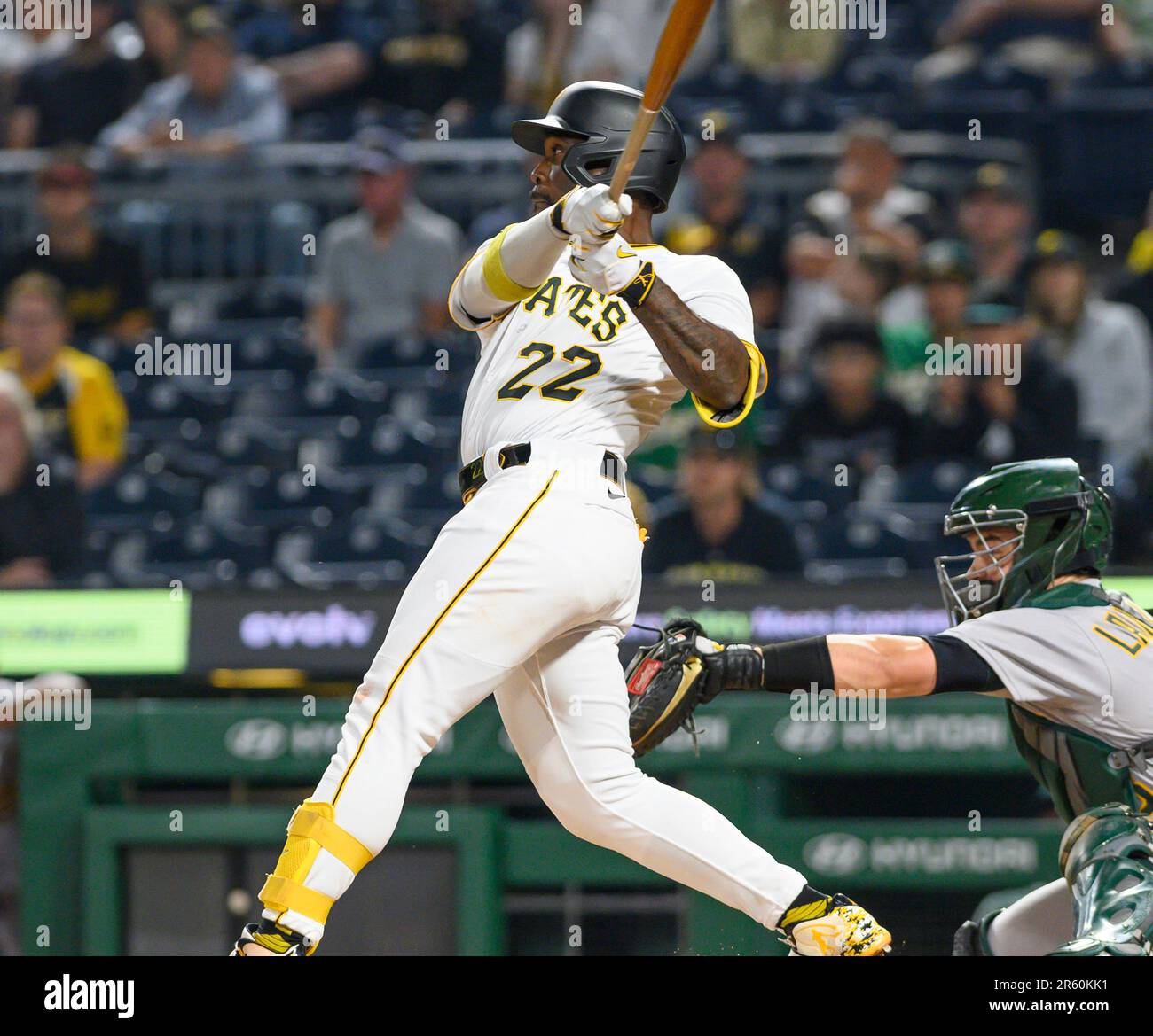 Pittsburgh Pirates designated hitter Andrew McCutchen (22) sacrifice