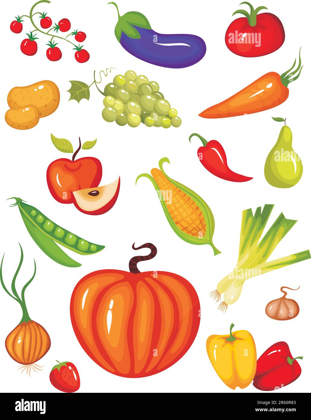 Vegetable garden leaf Stock Vector Images - Alamy