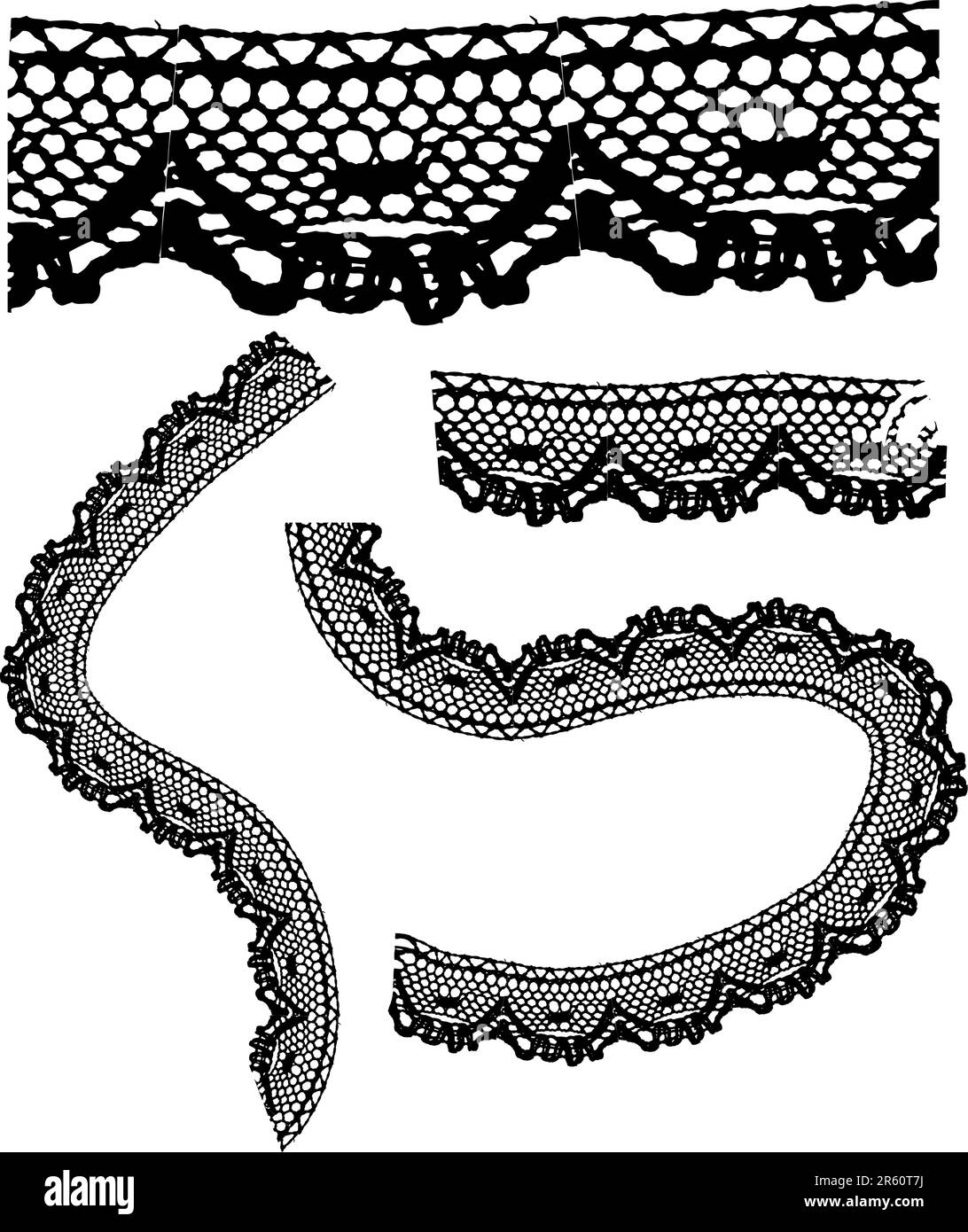 Embroidery design Black and White Stock Photos & Images Alamy