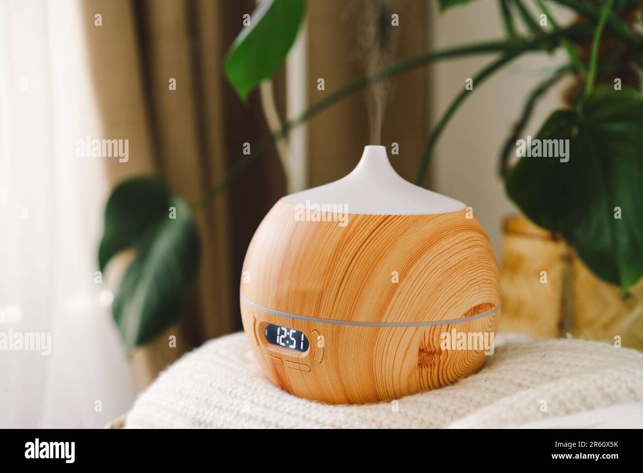 Aroma oil diffuser. Air freshener. Aromatherapy Concept. Stock Photo