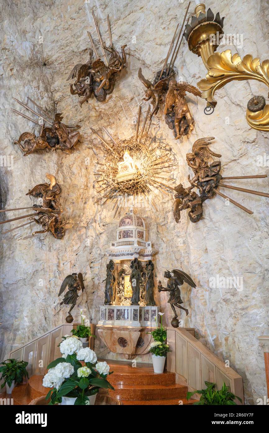 Shrine of Our Lady of the Crown, Spiazzi district, Interior, Caprino Veronese, Veneto, Italy, Europe Stock Photo