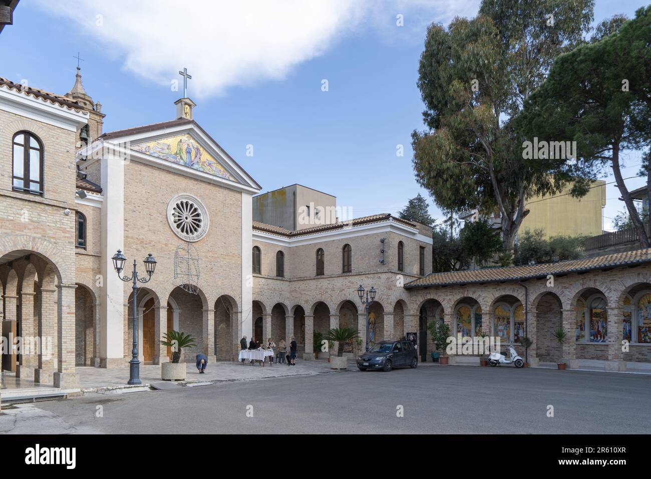 Via dello Splendore street, Shrine of Our Lady of Splendor, Giulianova, Abruzzo, Italy, Europe Stock Photo