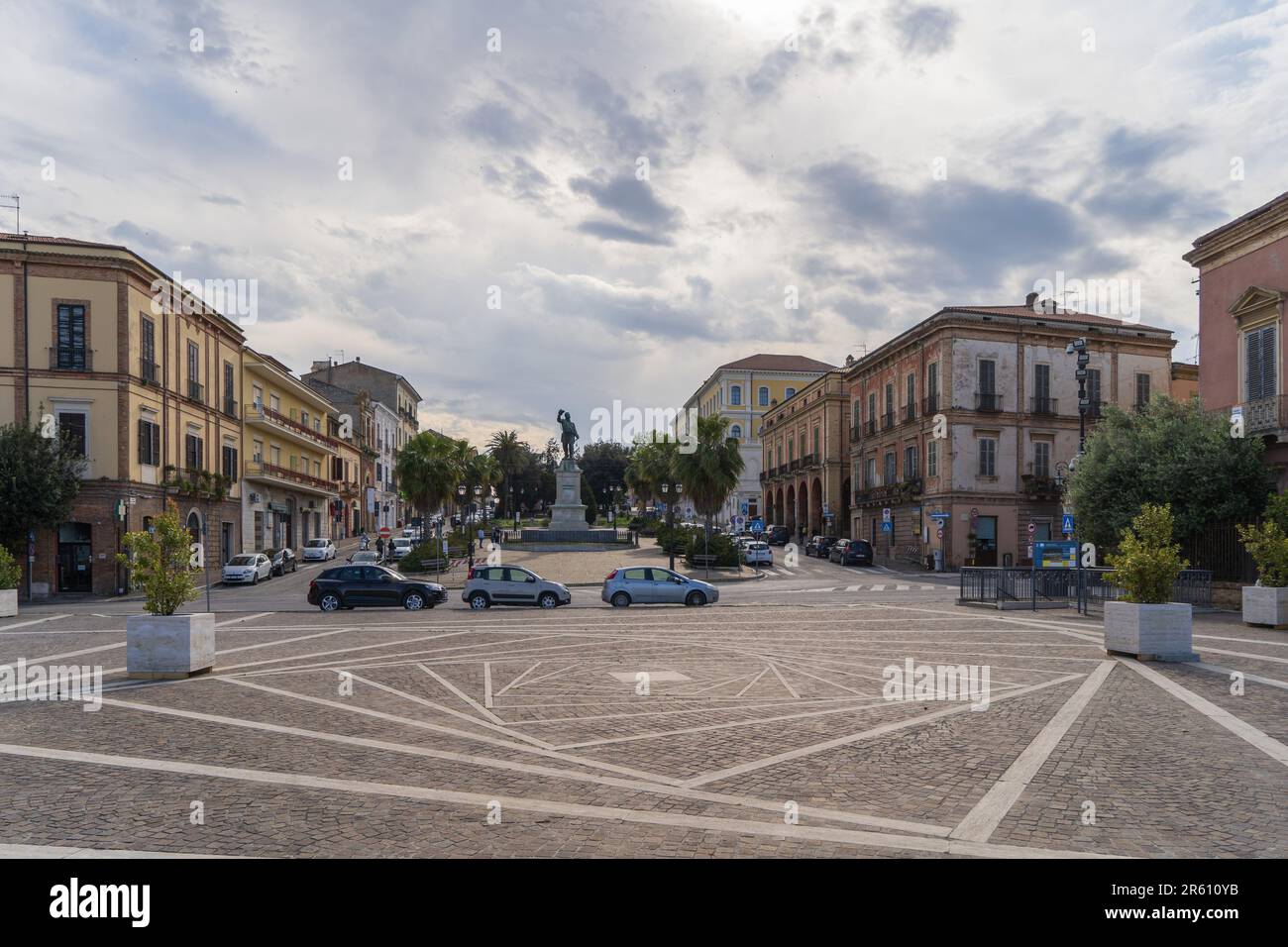 Piazza Liberta' square, Viewpoint, Giulinova, Abruzzo, Italy, Europe Stock Photo