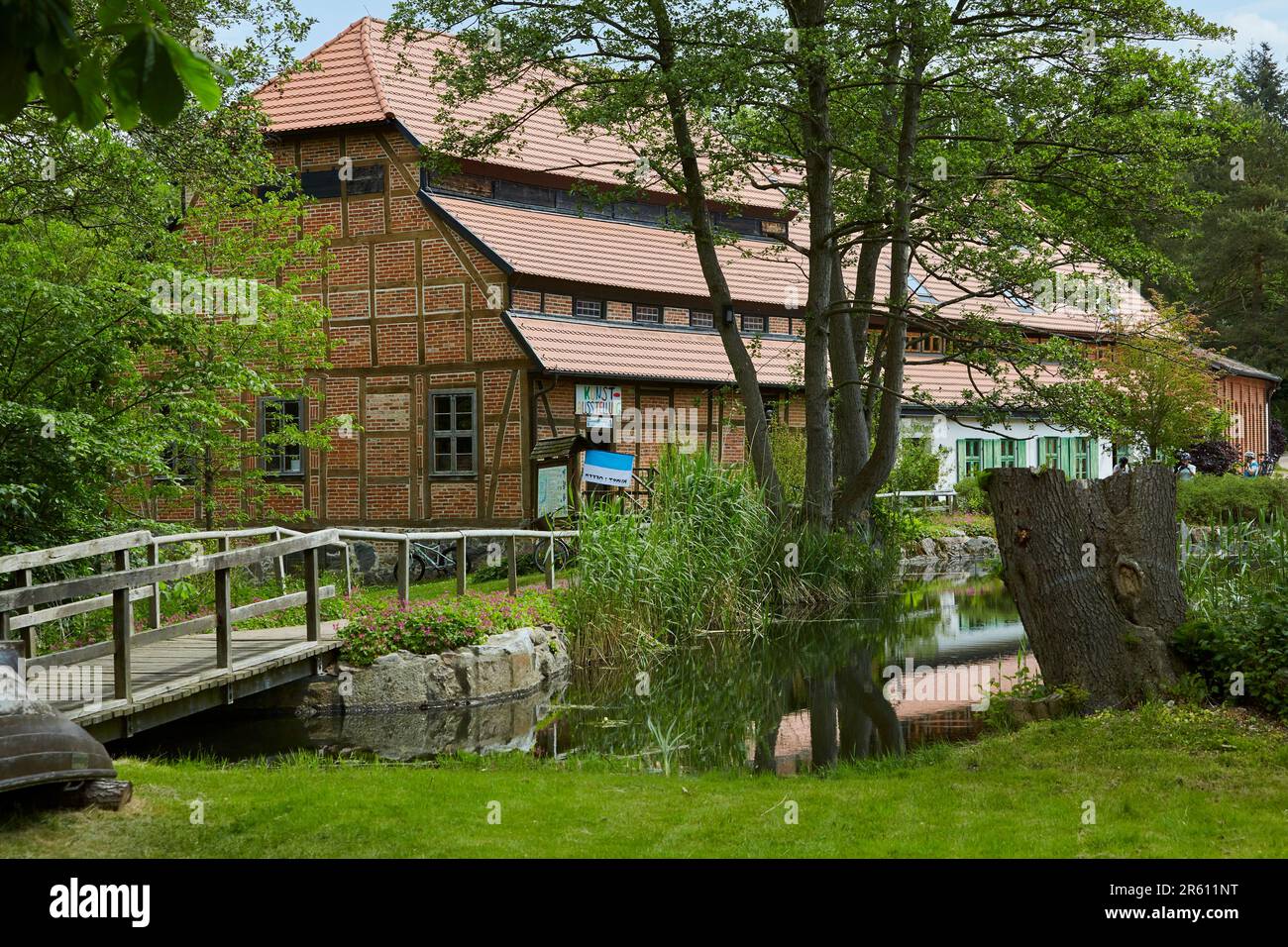 Wassermühle in Hanshagen, Mühlentag, Museum, Ausstellung, Mecklenburg-Vorpommern, Deutschland, Europa Stock Photo