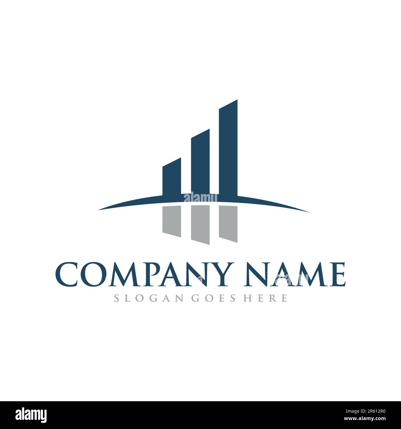Financial Advisors Logo Design Template Vector Icon Stock Vector