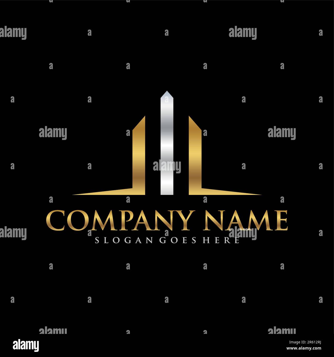 Financial Advisors Logo Design Template Vector Icon Stock Vector