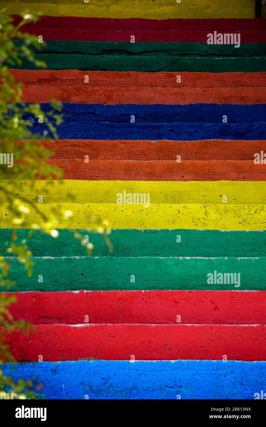 Rainbow beautiful rainbow stairs hi-res stock photography and images ...