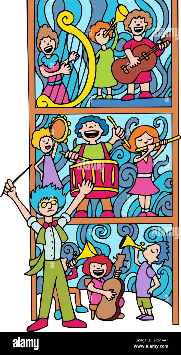 Child playing drum Stock Vector Images Alamy
