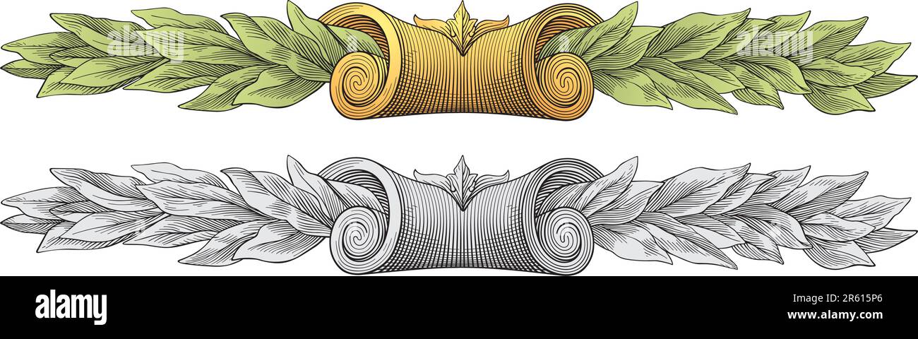 Laurel wreath vector Stock Vector Image & Art - Alamy