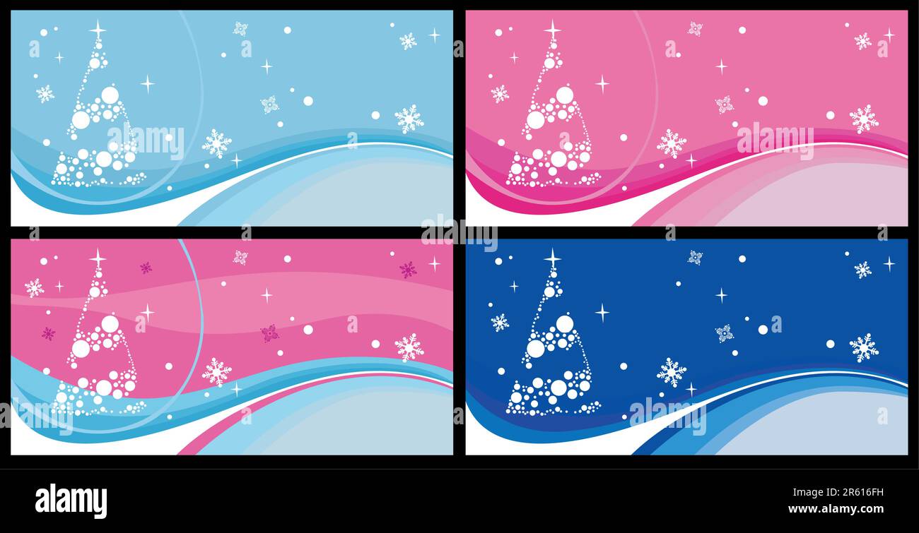 vector illustration of design christmas tree card Stock Vector Image ...