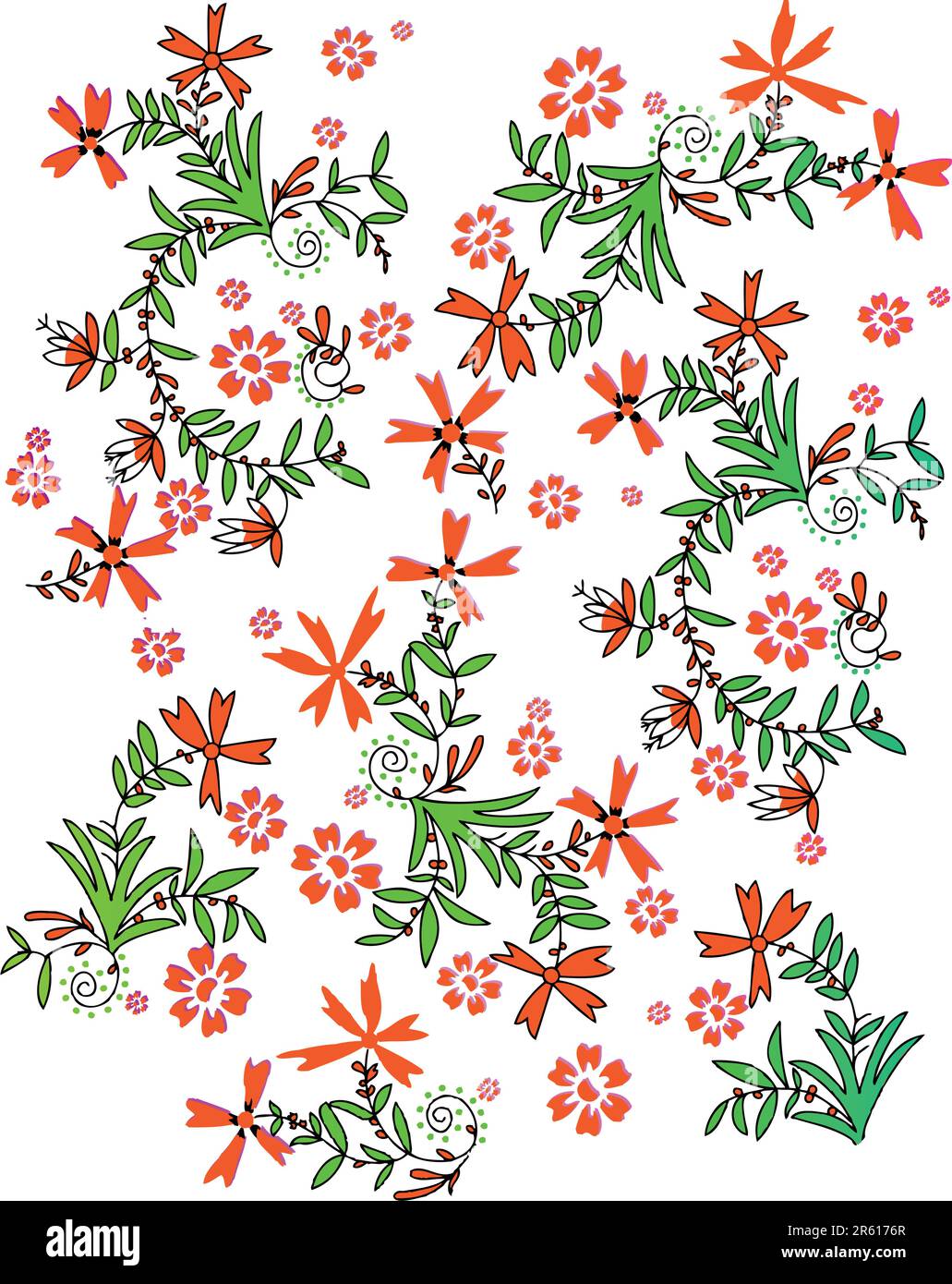 seamless flower design Stock Vector Image & Art - Alamy