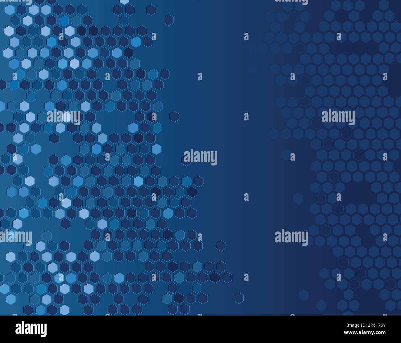 Abstract editable vector background of blue hexagons Stock Vector Image ...