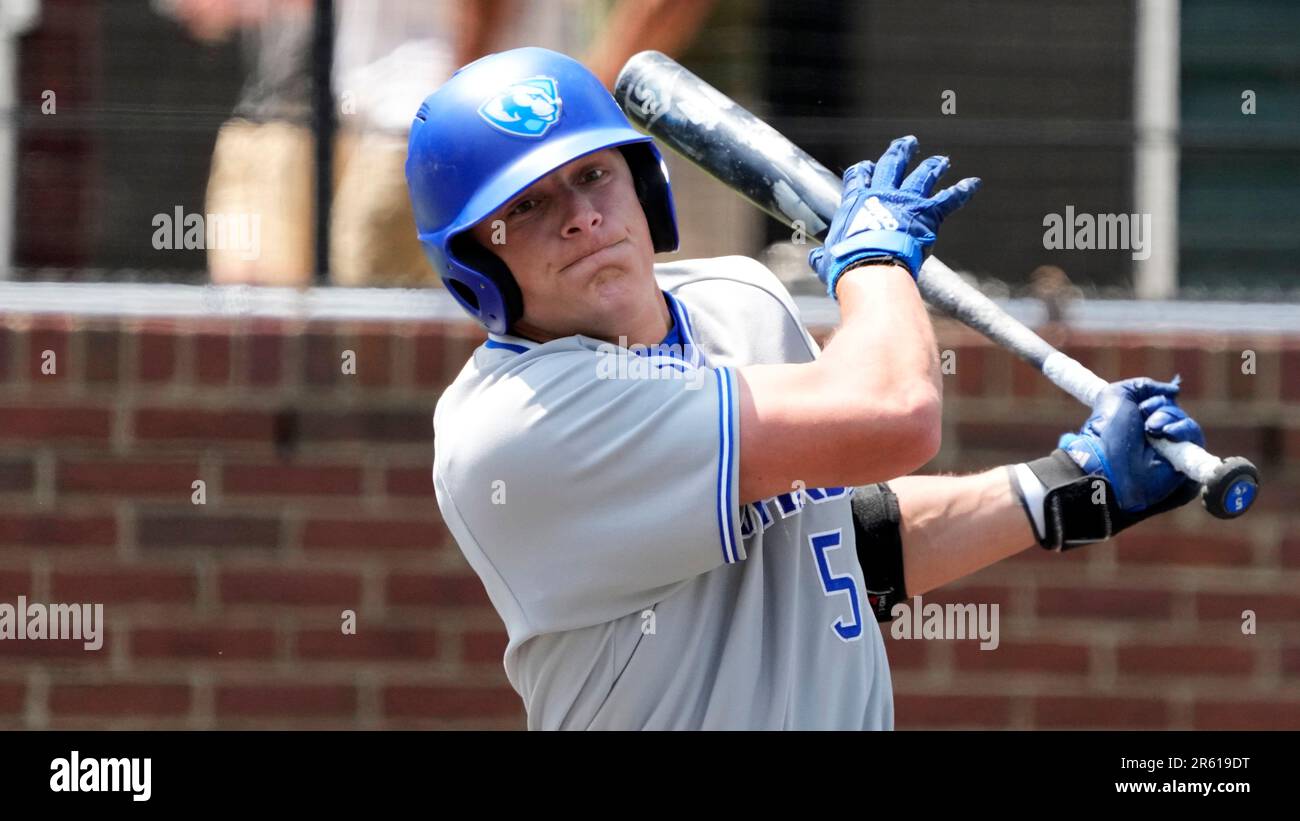 Eastern Illinois outfielder Logan Eickhoff plays against Xavier during