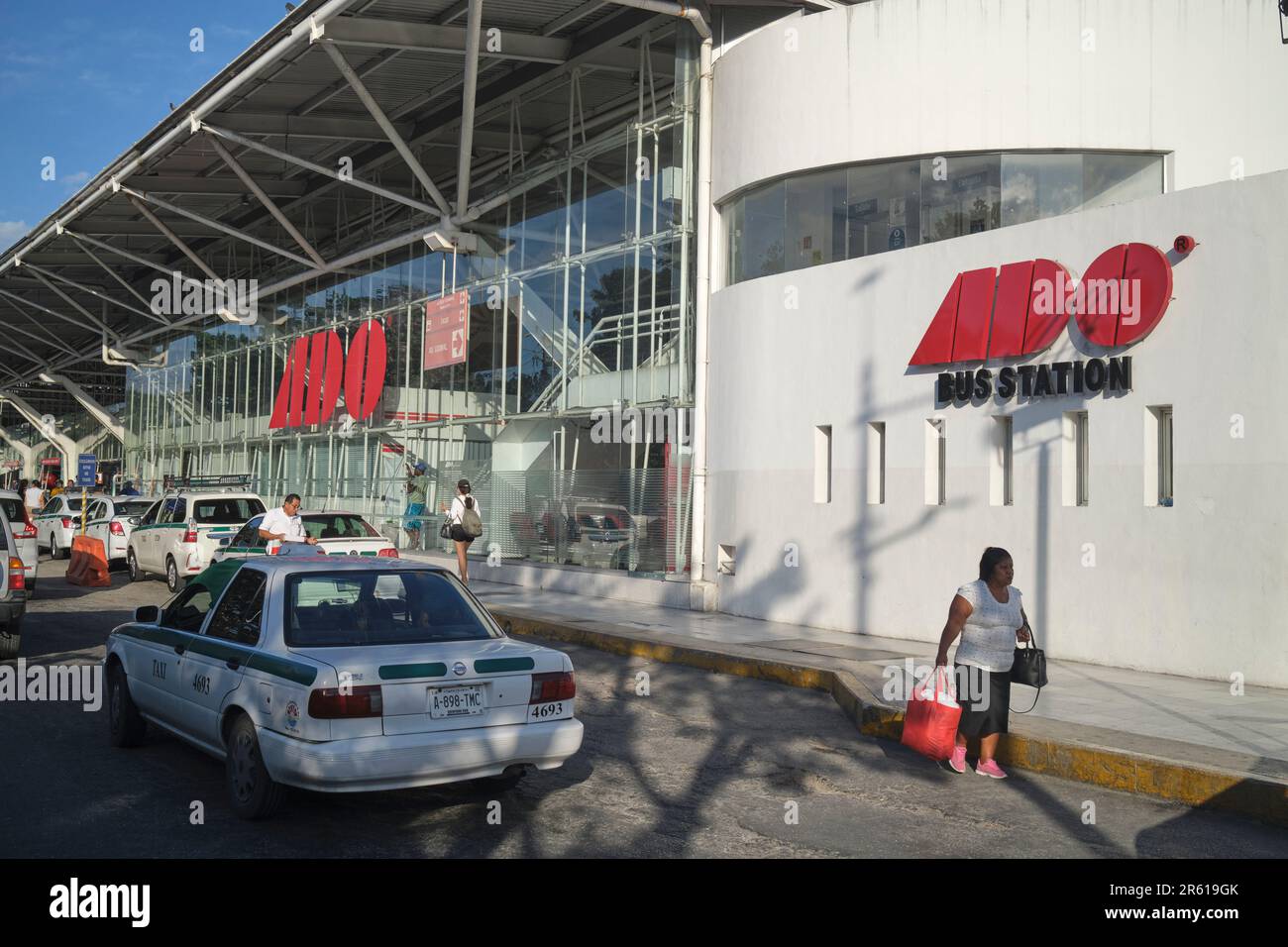 Ado Bus Station Cancun Yucatan Mexico Stock Photo Alamy