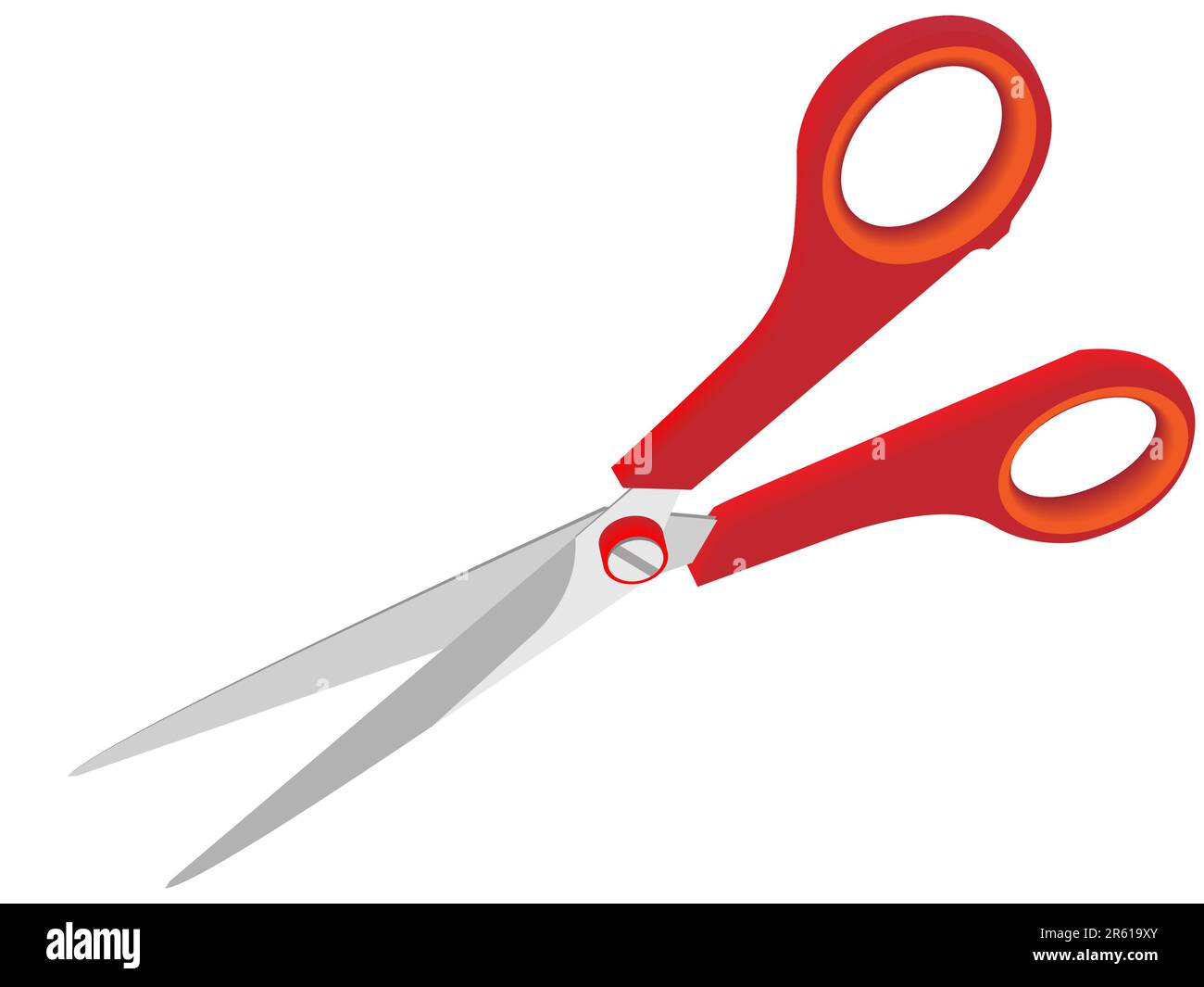 The isolated scissors for are sharp papers in a vector Stock Vector