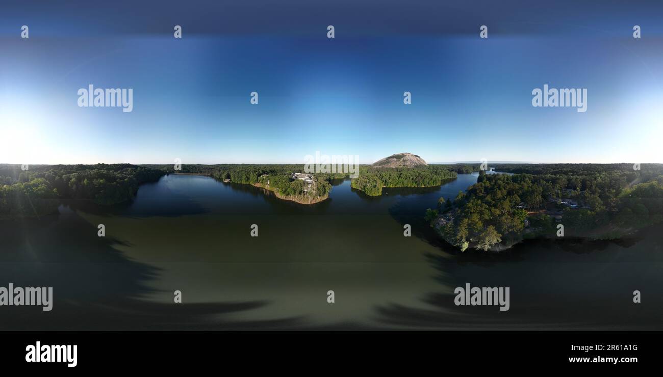 Aerial view lush valley hi-res stock photography and images - Alamy