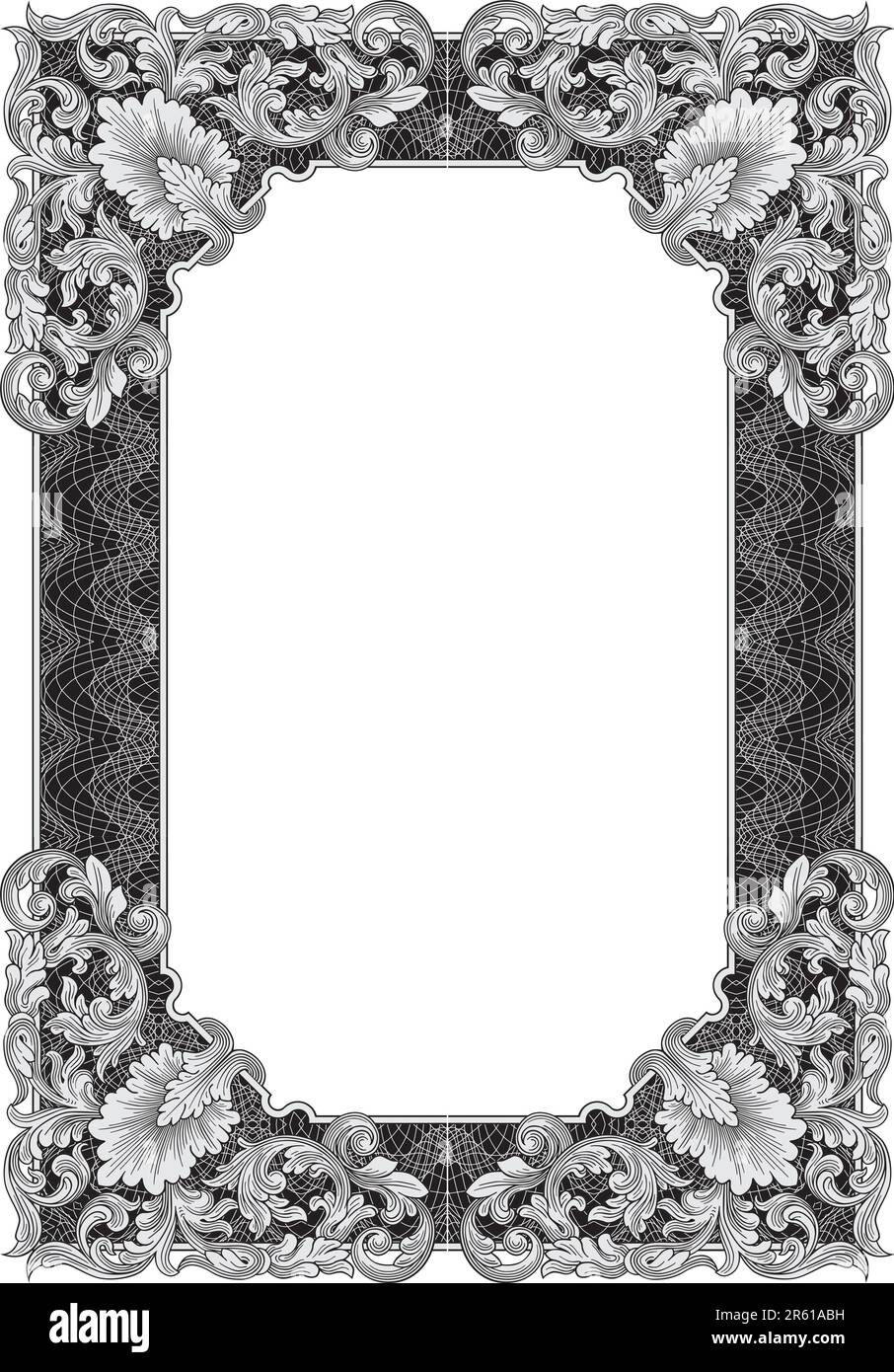 Ornate frame vector Stock Vector Image & Art Alamy