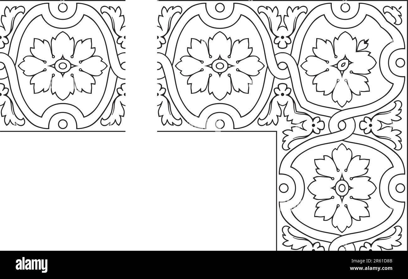 Openwork border vector Stock Vector Image & Art - Alamy