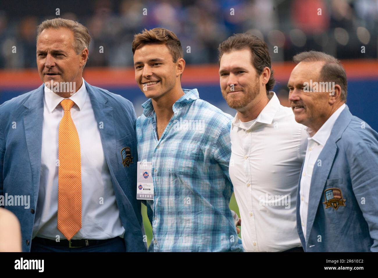 FLUSHING, NY - JUNE 03: Former New York Mets Pitcher Al Leiter and