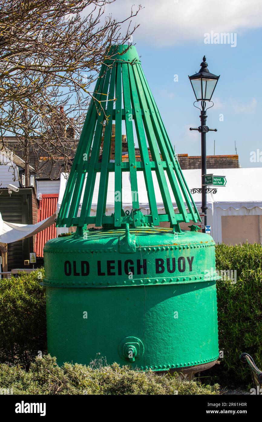 Old Leigh Buoy, in the Old Leigh area of Leigh-on-Sea in Essex, UK. Stock Photo