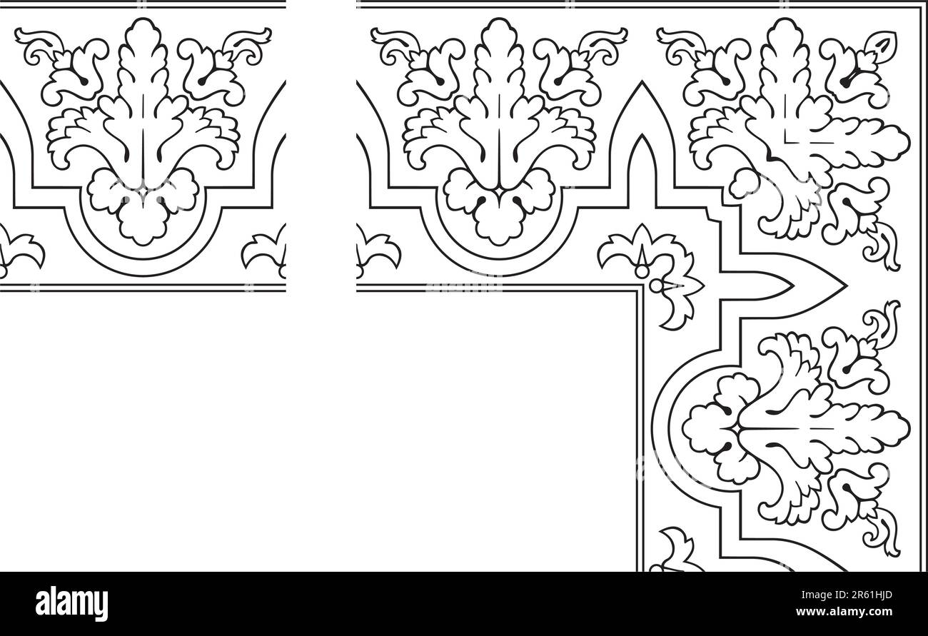 Openwork border vector Stock Vector Image & Art - Alamy